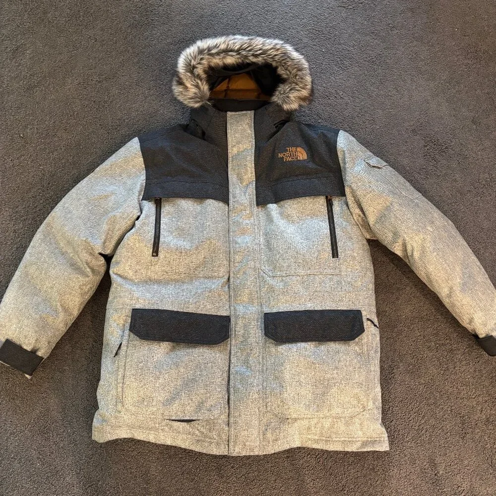 Men's North Face Herringbone Mcmurdo Parka XL - Picture 4 of 6